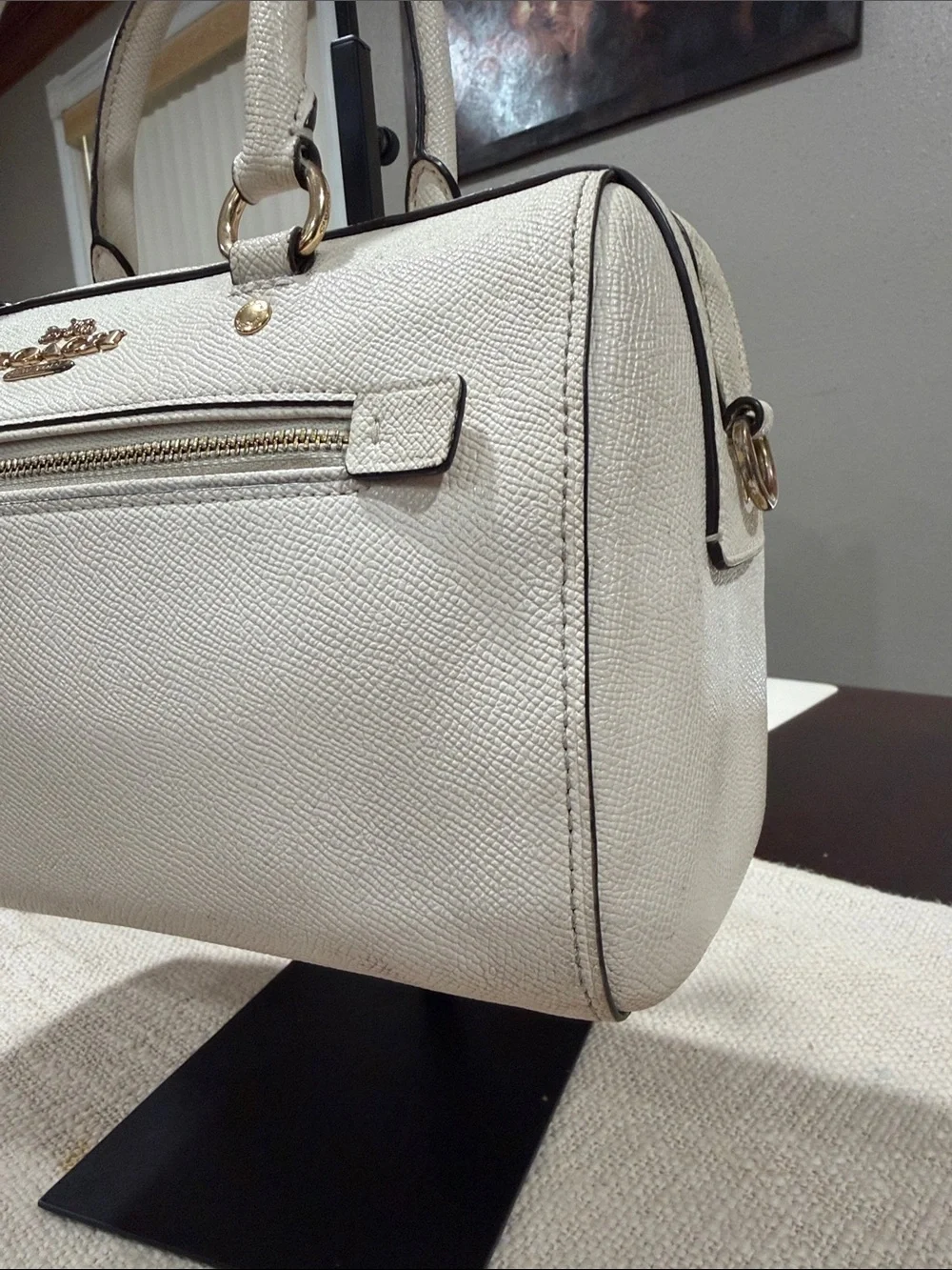 Coach Rowan pebble Leather hand bag